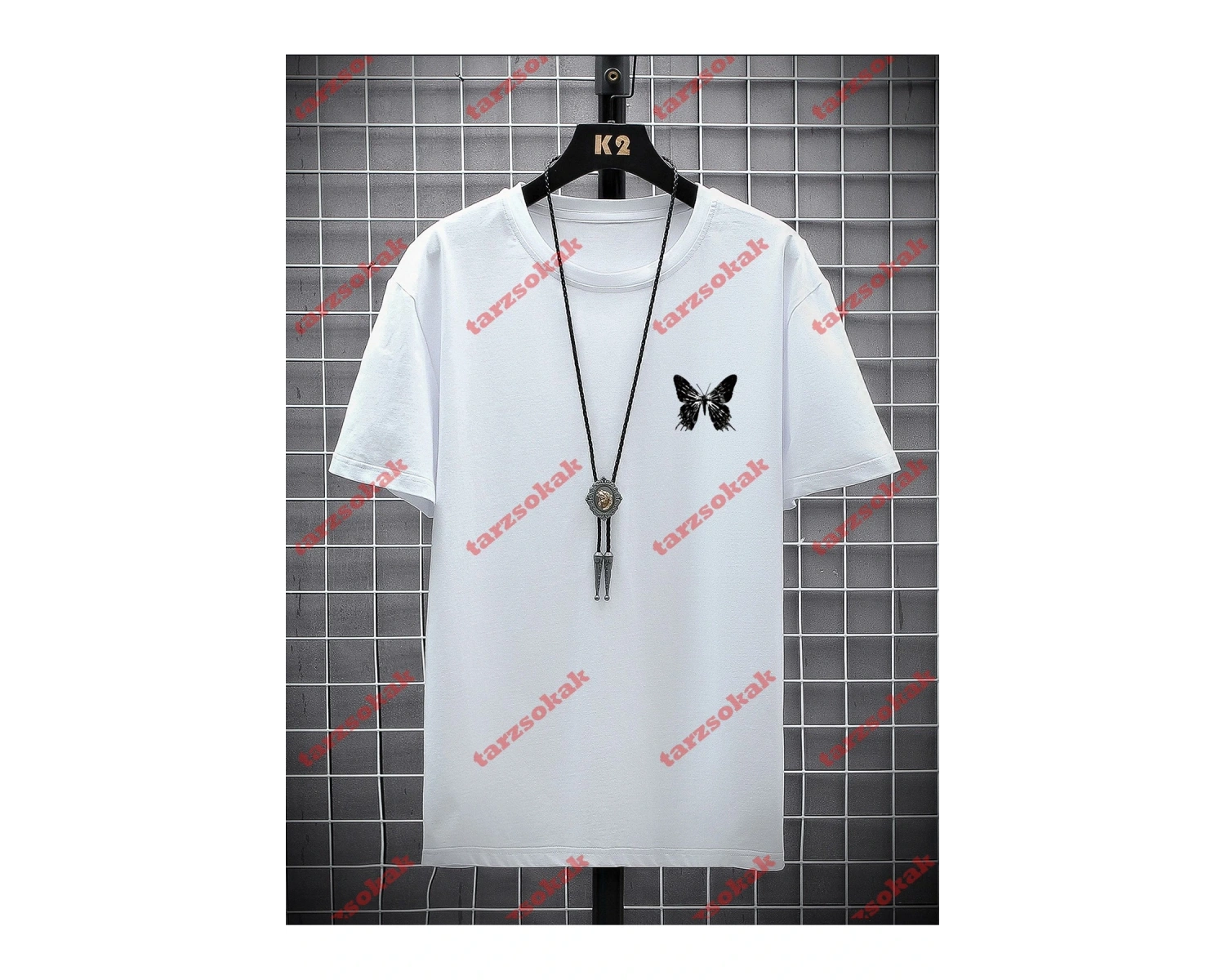 Model 3697 Erkek Yazlık Yuvarlak Yaka Kısa Kollu Günlük Tişört, Yaz