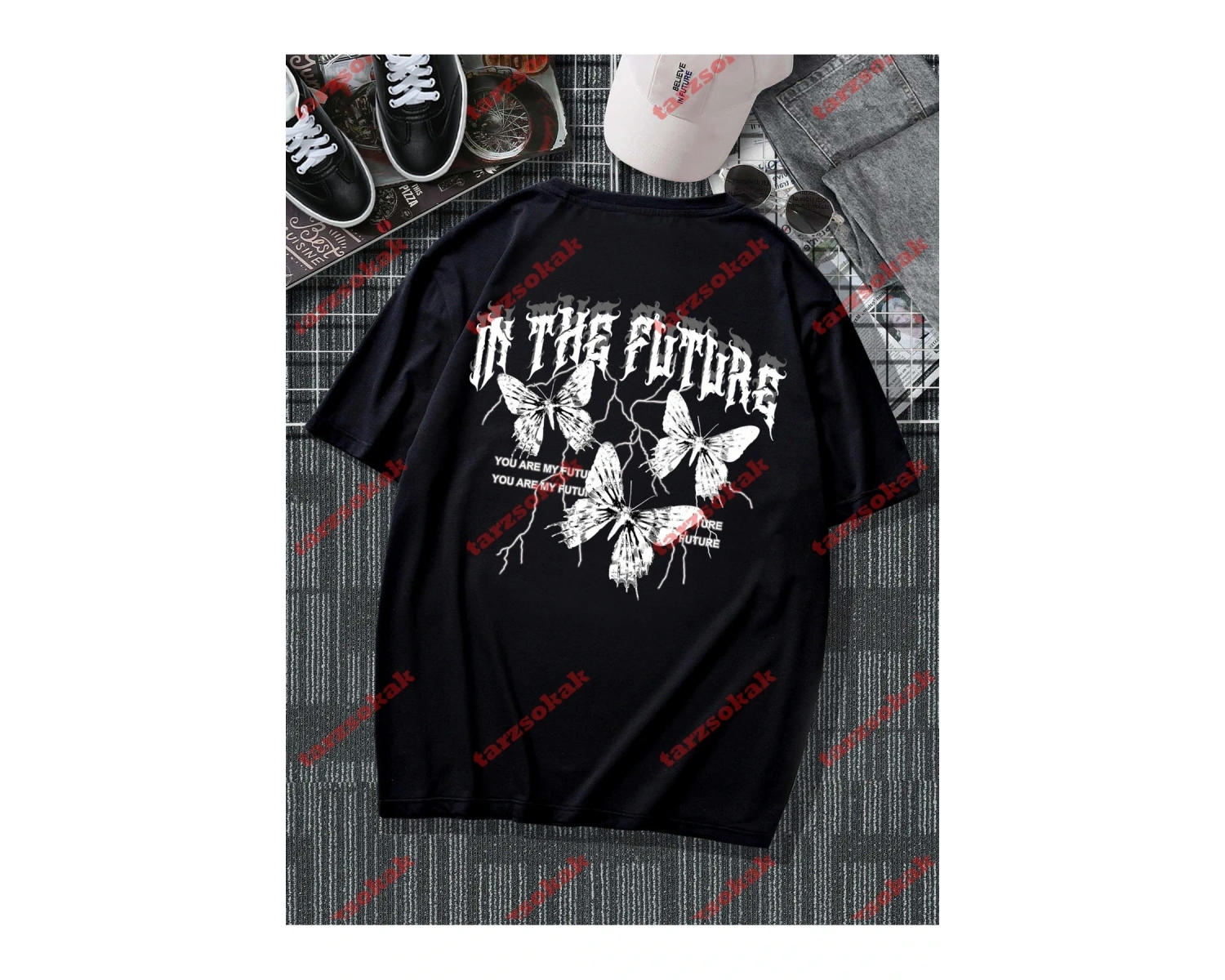 Model 3697 Erkek Yazlık Yuvarlak Yaka Kısa Kollu Günlük Tişört, Yaz