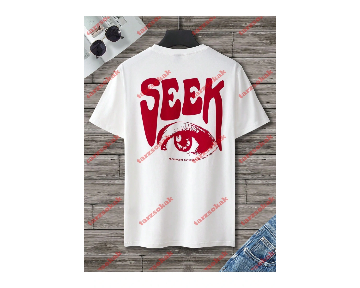 Model 3703 Erkek Yazlık Yuvarlak Yaka Kısa Kollu Günlük Tişört, Yaz