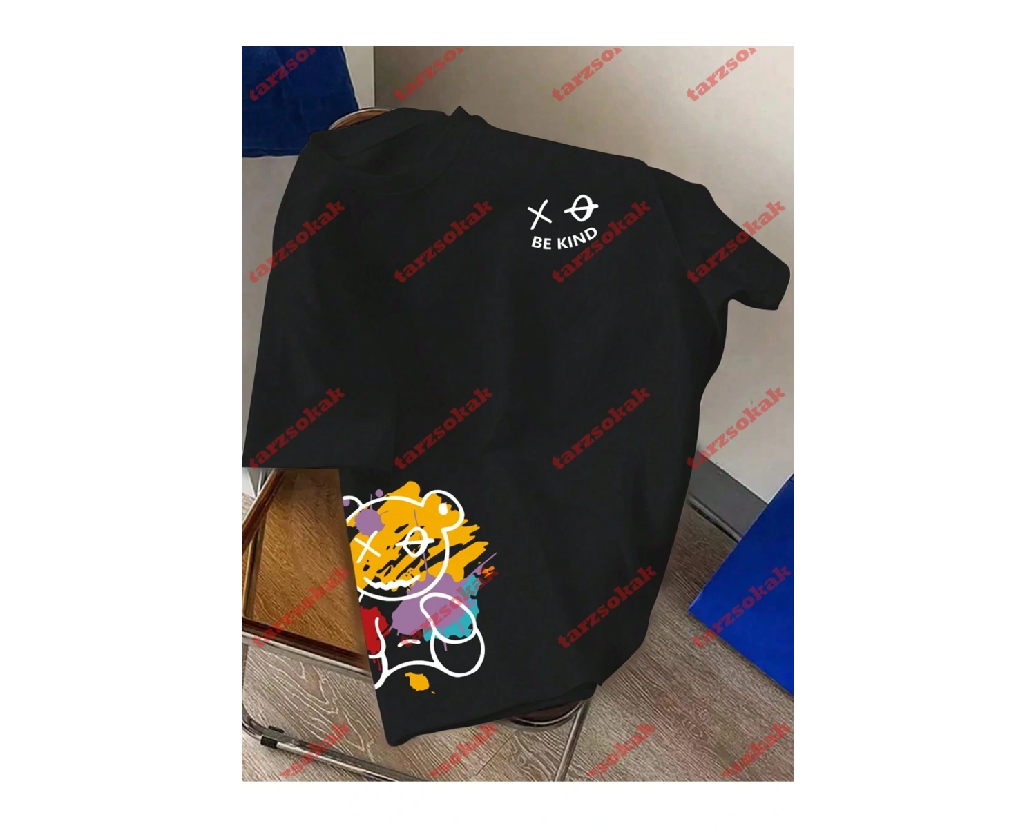 Model 3706 Erkek Yazlık Yuvarlak Yaka Kısa Kollu Günlük Tişört, Yaz