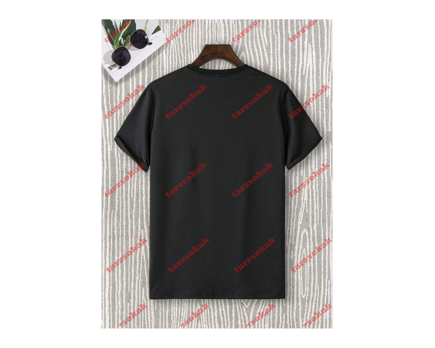 Model 3713 Erkek Yazlık Yuvarlak Yaka Kısa Kollu Günlük Tişört, Yaz