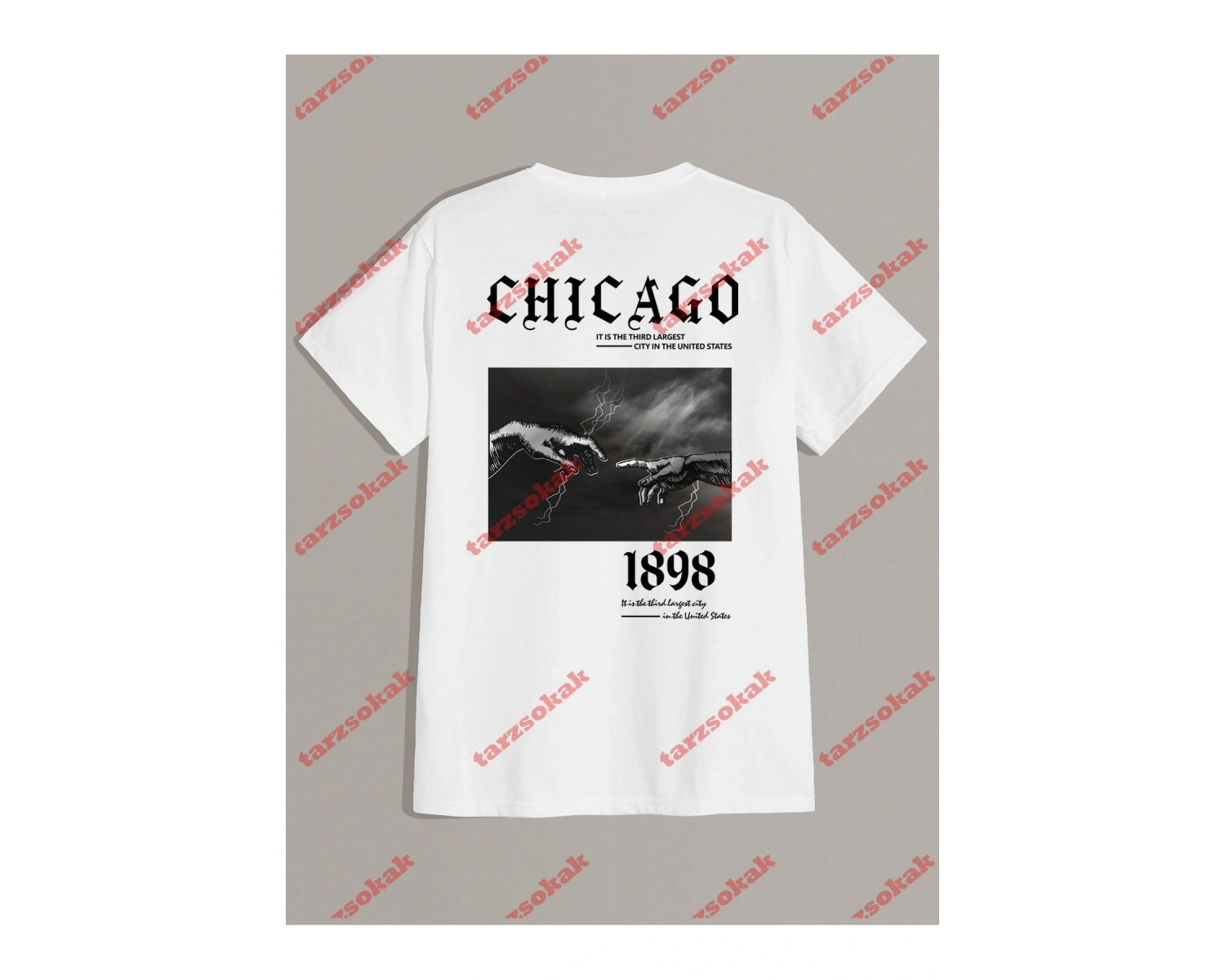 Model 3715 Erkek Yazlık Yuvarlak Yaka Kısa Kollu Günlük Tişört, Yaz