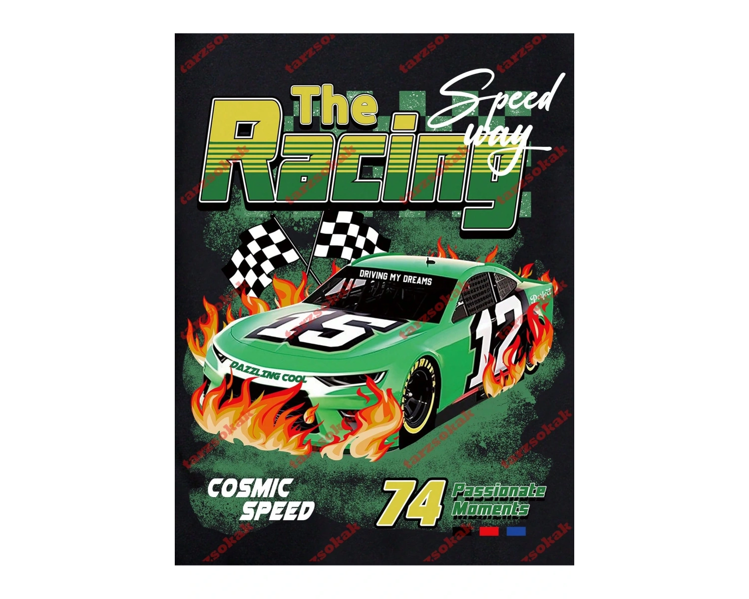 Model 3719 Erkek Yazlık Yuvarlak Yaka Kısa Kollu Günlük Tişört, Yaz