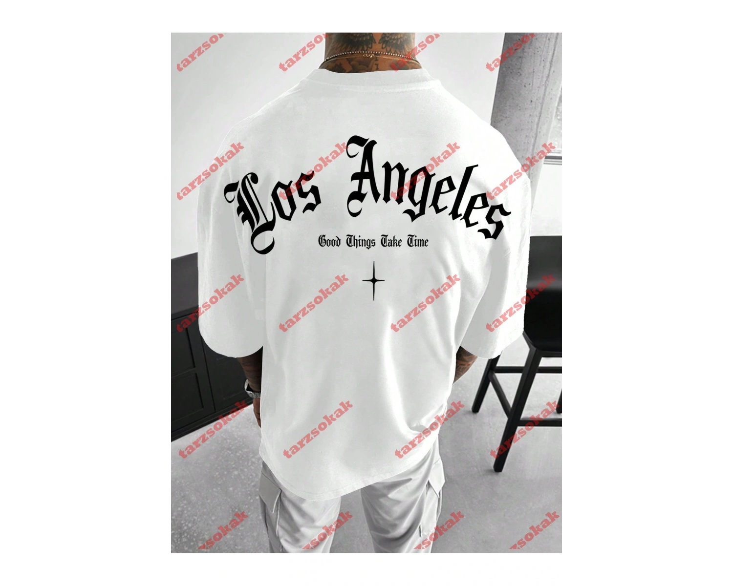 Model 3731 Erkek Yazlık Yuvarlak Yaka Kısa Kollu Günlük Tişört, Yaz