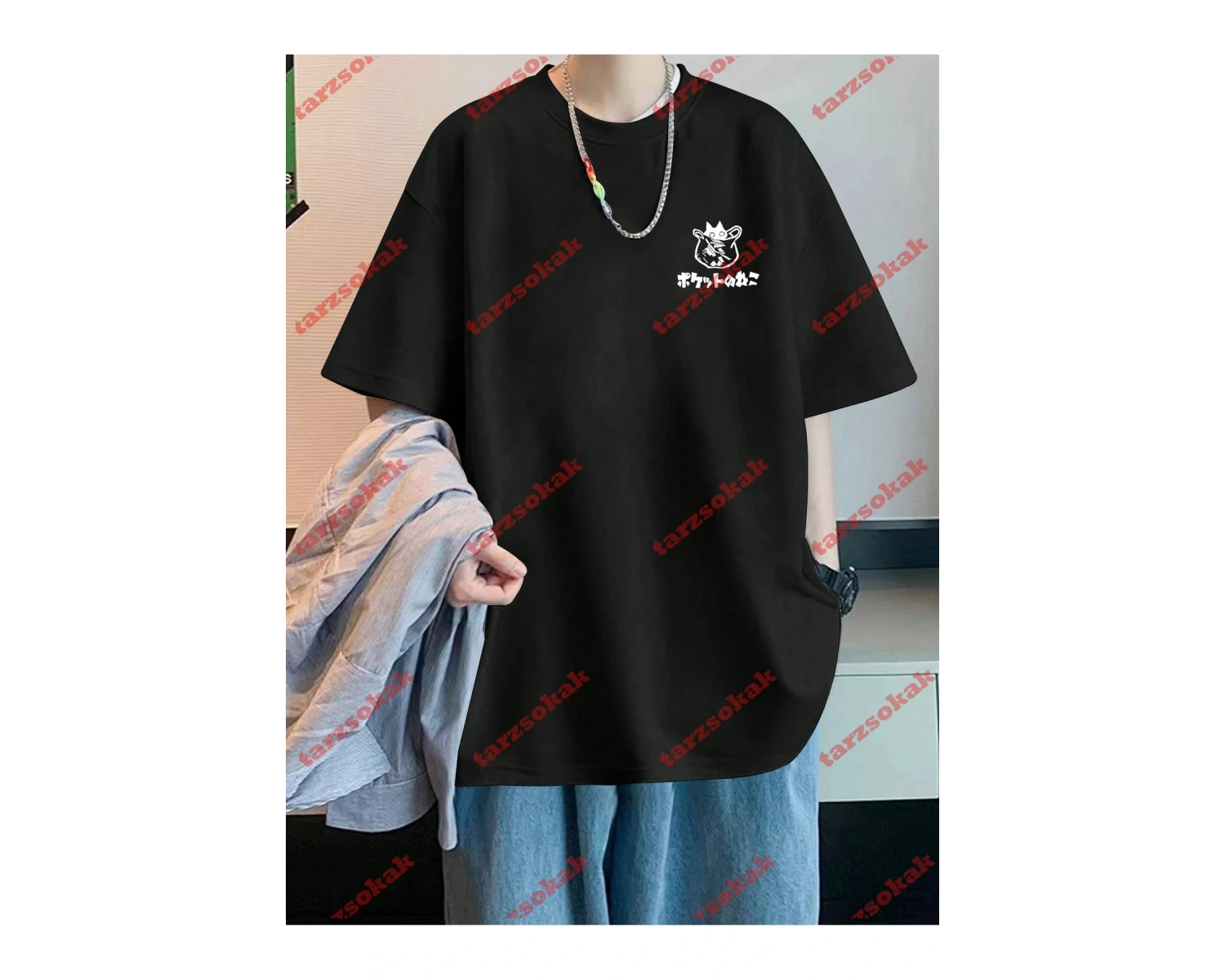 Model 3738 Erkek Yazlık Yuvarlak Yaka Kısa Kollu Günlük Tişört, Yaz