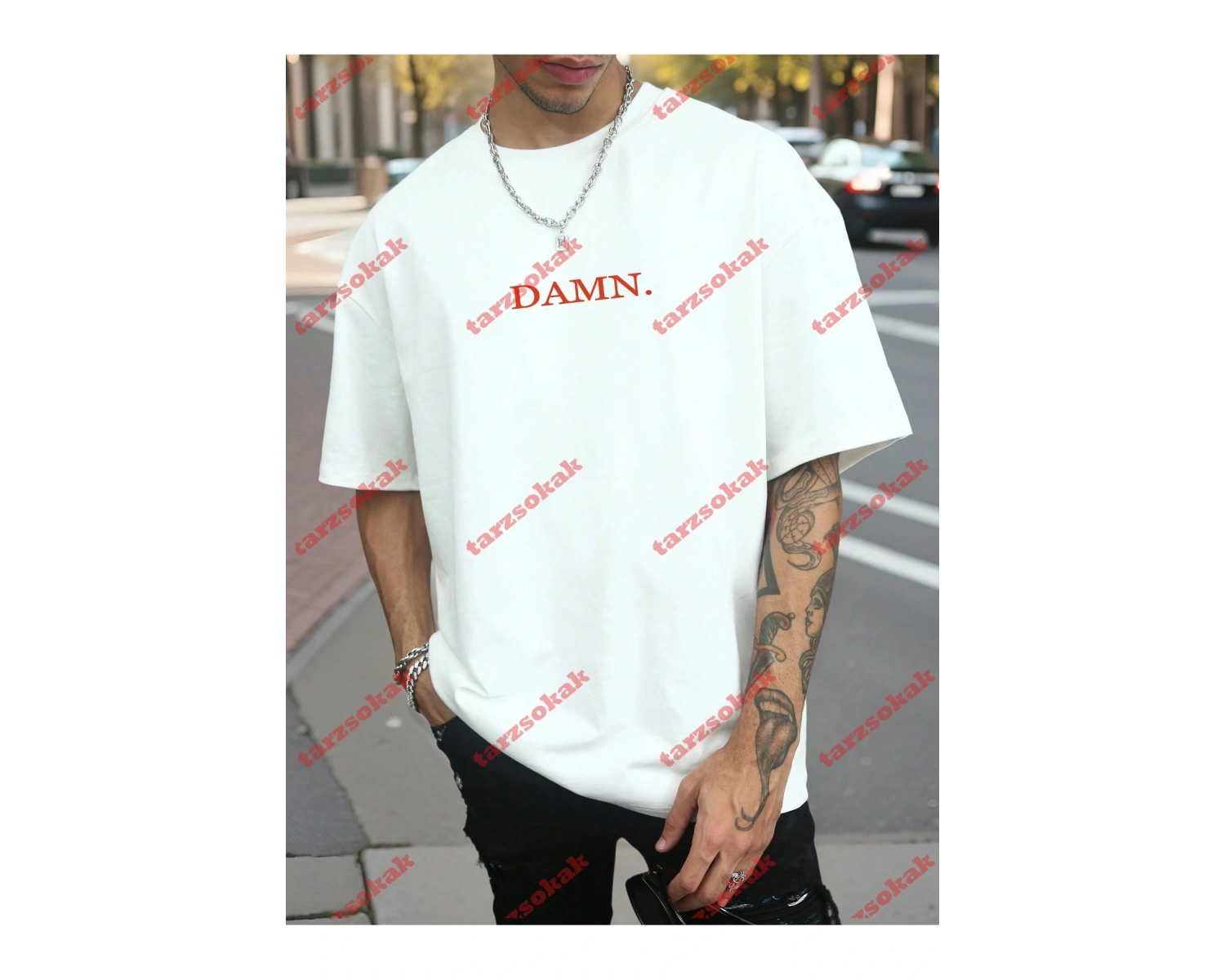 Model 3739 Erkek Yazlık Yuvarlak Yaka Kısa Kollu Günlük Tişört, Yaz