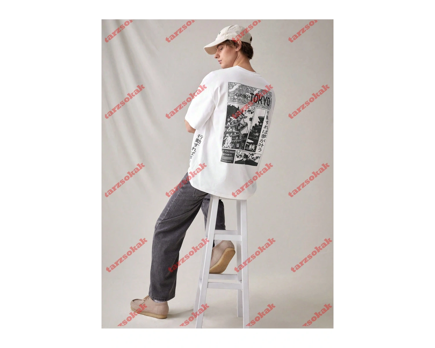 Model 3743 Erkek Yazlık Yuvarlak Yaka Kısa Kollu Günlük Tişört, Yaz