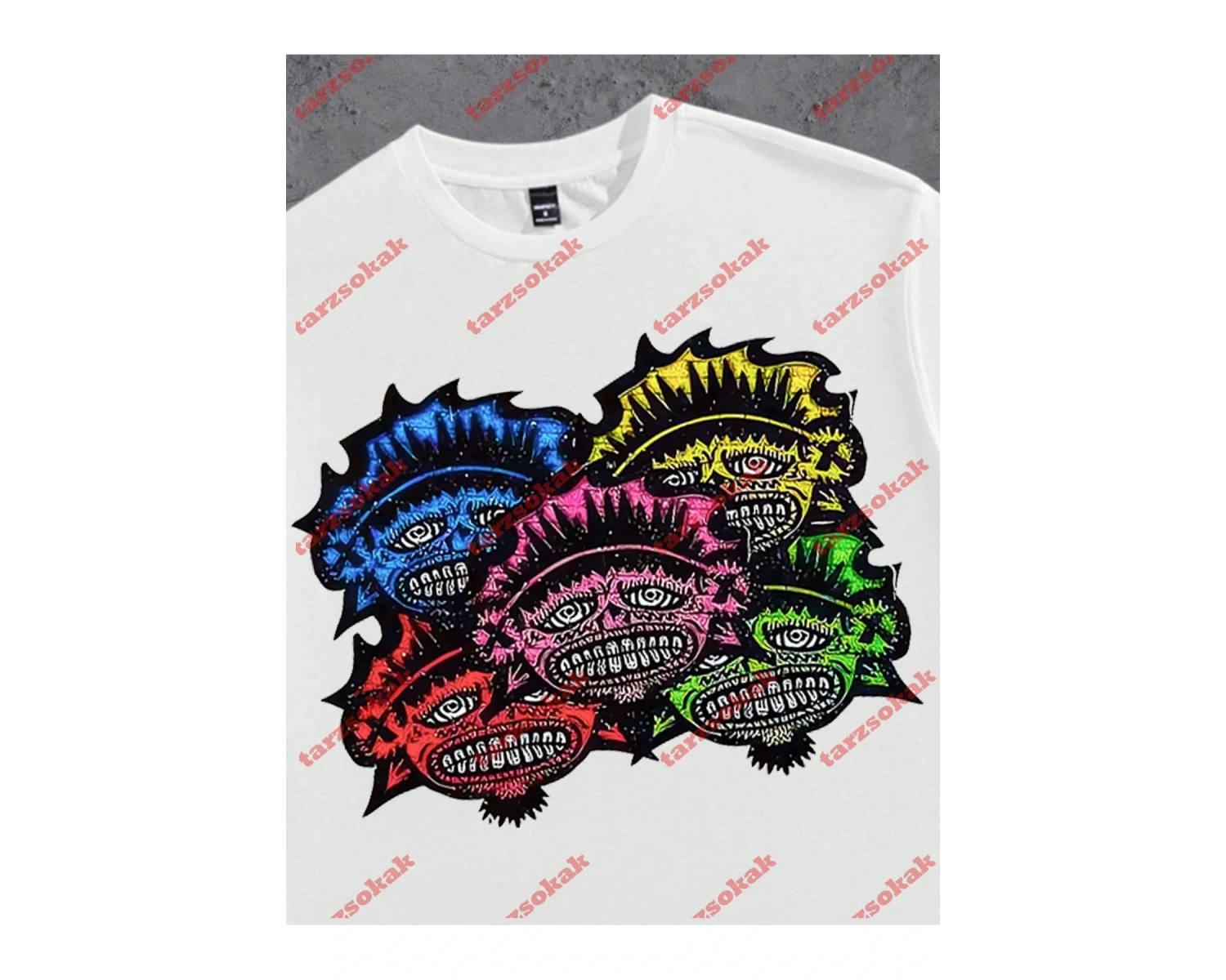 Model 3753 Erkek Yazlık Yuvarlak Yaka Kısa Kollu Günlük Tişört, Yaz