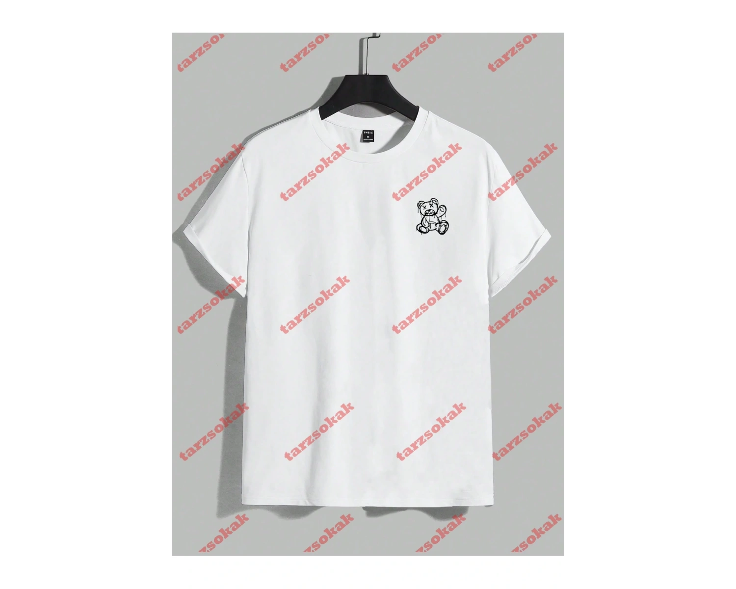 Model 3755 Erkek Yazlık Yuvarlak Yaka Kısa Kollu Günlük Tişört, Yaz