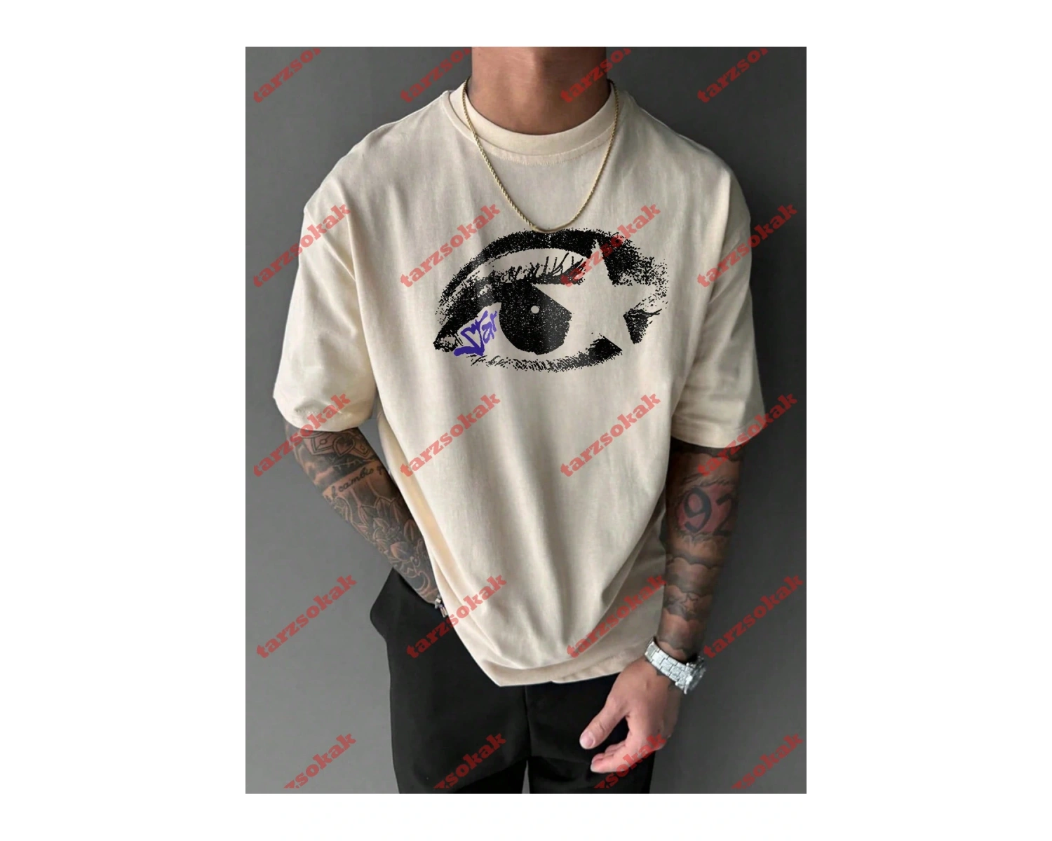 Model 3764 Erkek Yazlık Yuvarlak Yaka Kısa Kollu Günlük Tişört, Yaz