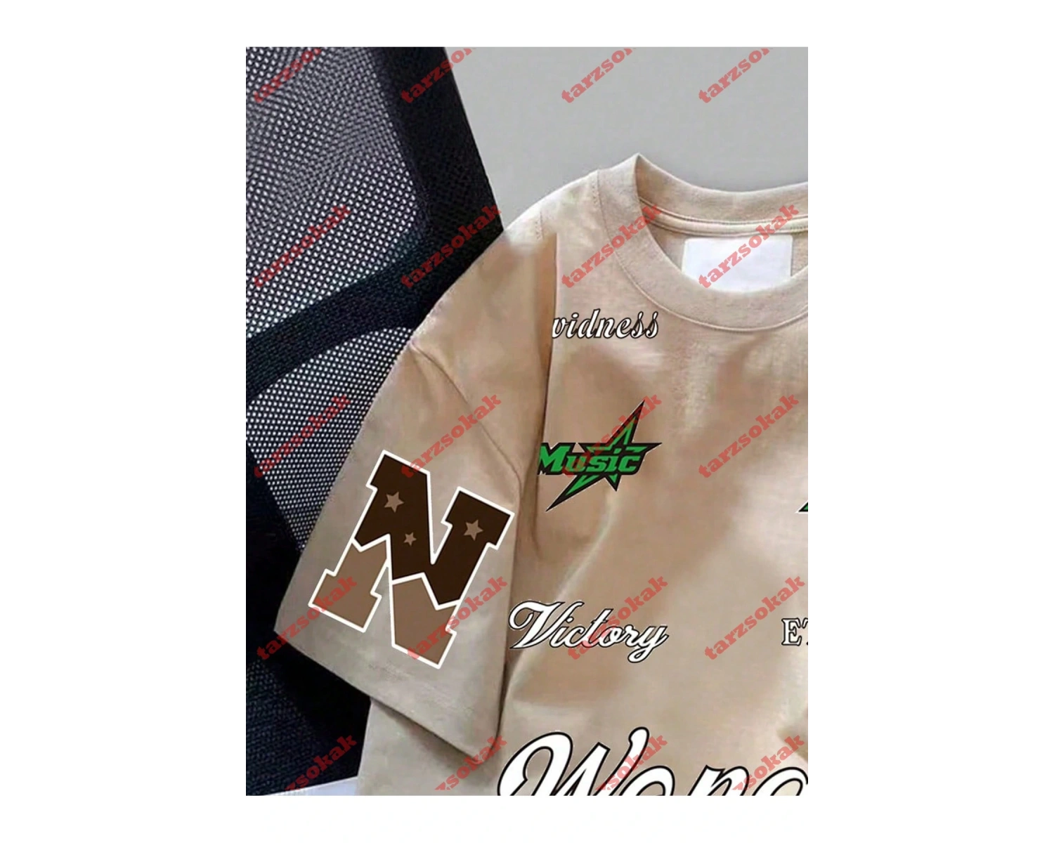 Model 3767 Erkek Yazlık Yuvarlak Yaka Kısa Kollu Günlük Tişört, Yaz