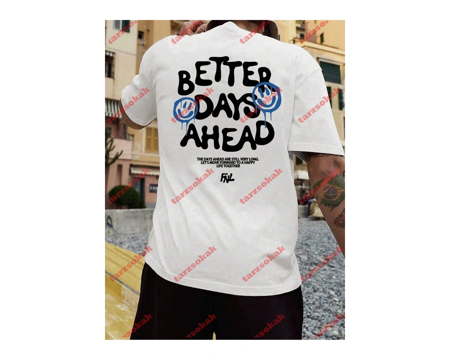 Model 3769 Erkek Yazlık Yuvarlak Yaka Kısa Kollu Günlük Tişört, Yaz