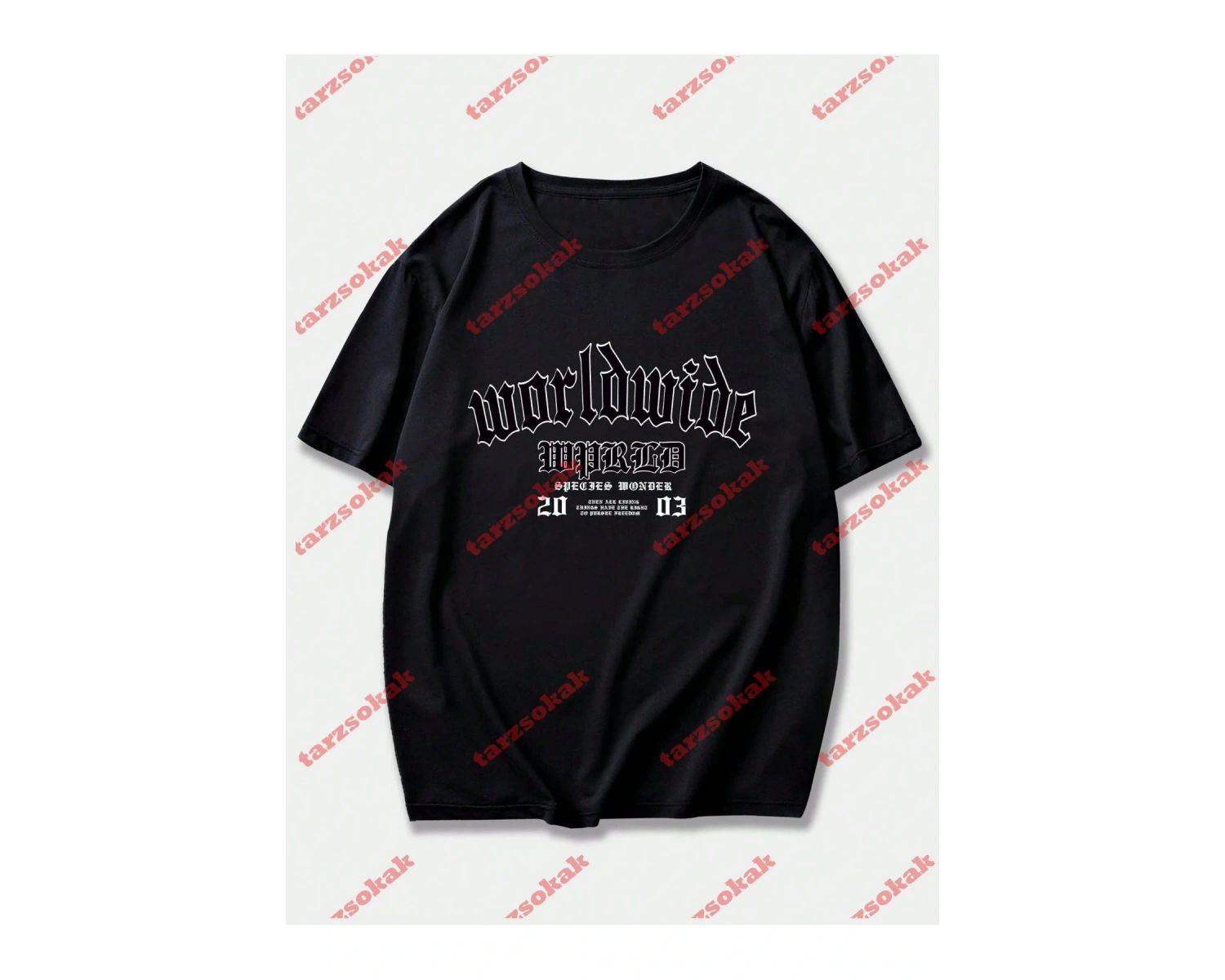 Model 3773 Erkek Yazlık Yuvarlak Yaka Kısa Kollu Günlük Tişört, Yaz