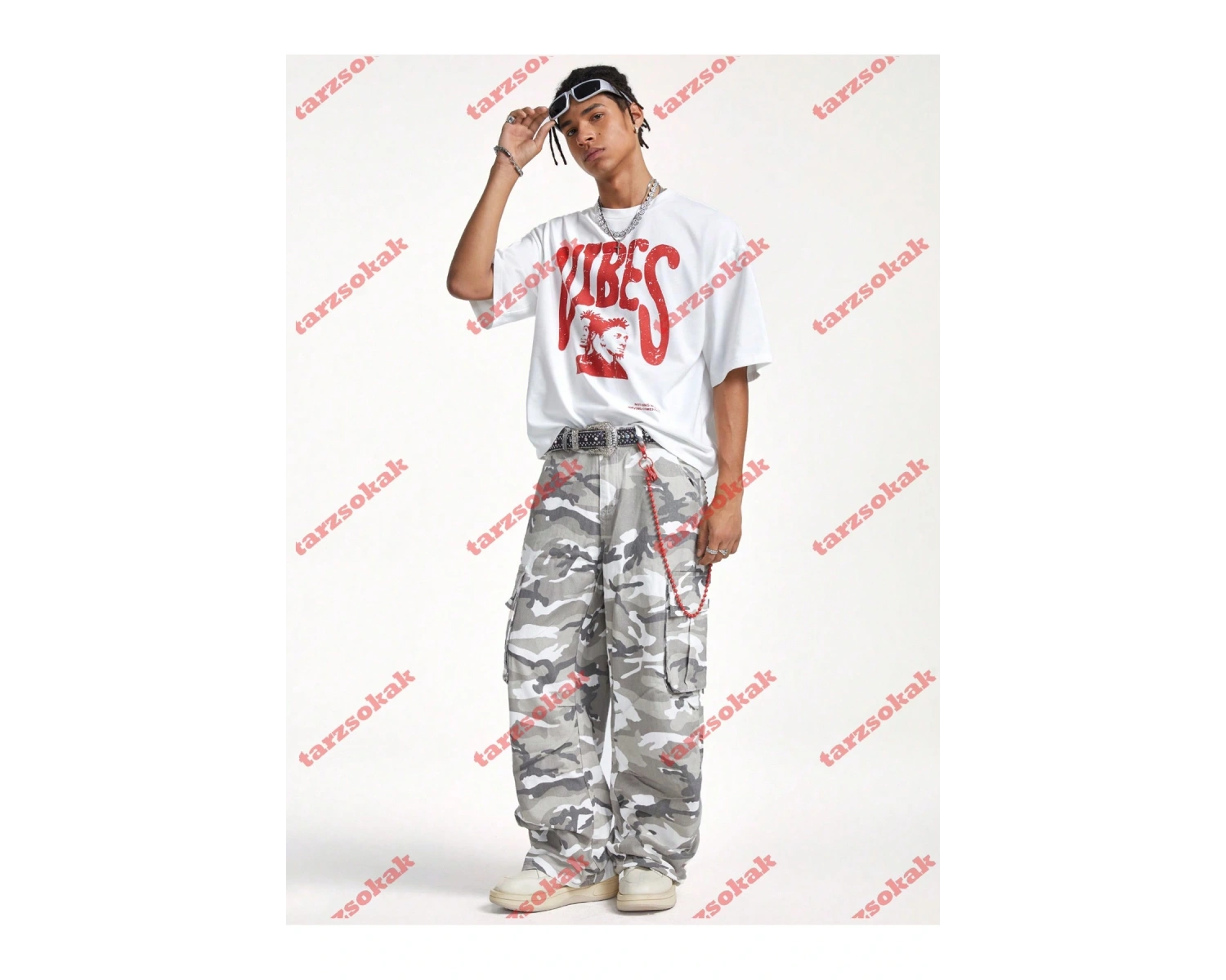 Model 3776 Erkek Yazlık Yuvarlak Yaka Kısa Kollu Günlük Tişört, Yaz