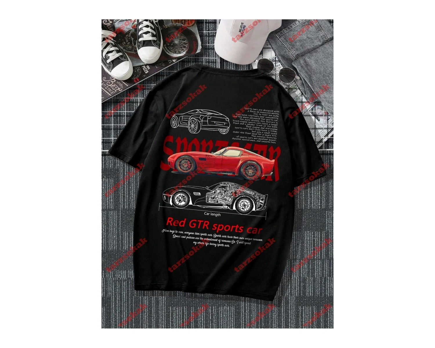 Model 3778 Erkek Yazlık Yuvarlak Yaka Kısa Kollu Günlük Tişört, Yaz