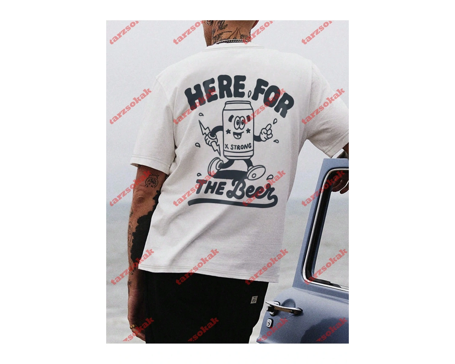 Model 3780 Erkek Yazlık Yuvarlak Yaka Kısa Kollu Günlük Tişört, Yaz