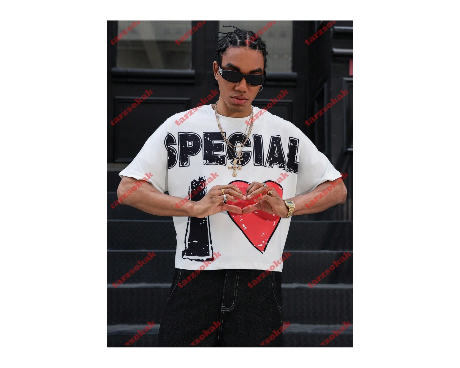 Model 3811 Erkek Yazlık Yuvarlak Yaka Kısa Kollu Günlük Tişört, Yaz