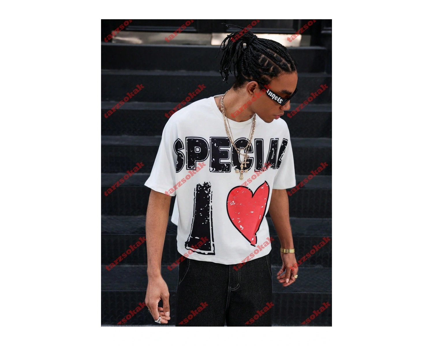 Model 3811 Erkek Yazlık Yuvarlak Yaka Kısa Kollu Günlük Tişört, Yaz