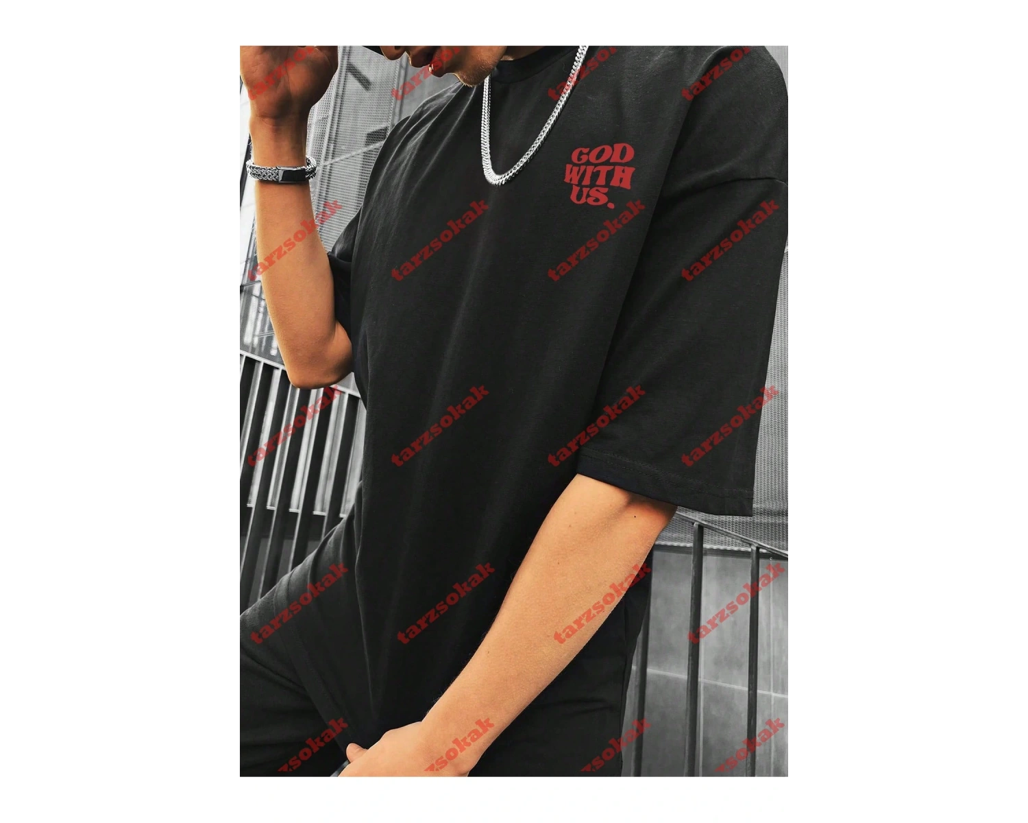 Model 3813 Erkek Yazlık Yuvarlak Yaka Kısa Kollu Günlük Tişört, Yaz