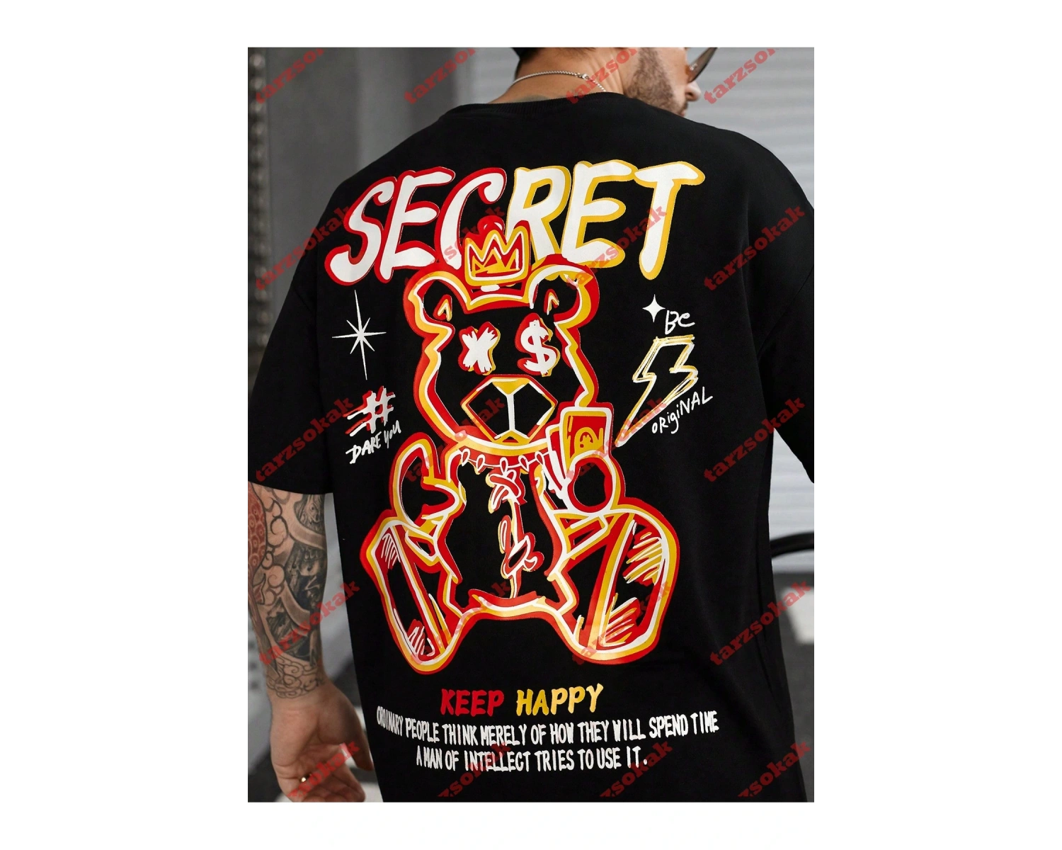 Model 3815 Erkek Yazlık Yuvarlak Yaka Kısa Kollu Günlük Tişört, Yaz