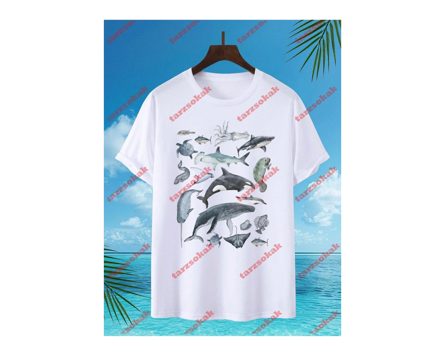 Model 3833 Erkek Yazlık Yuvarlak Yaka Kısa Kollu Günlük Tişört, Yaz