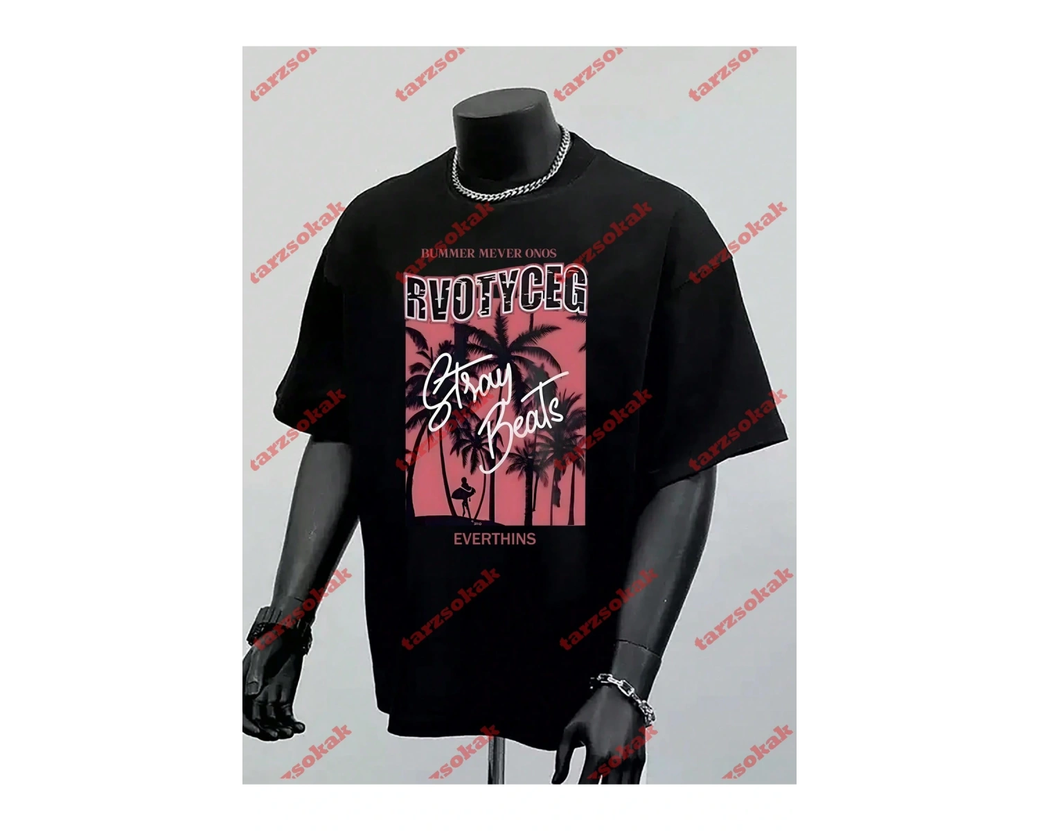 Model 3841 Erkek Yazlık Yuvarlak Yaka Kısa Kollu Günlük Tişört, Yaz