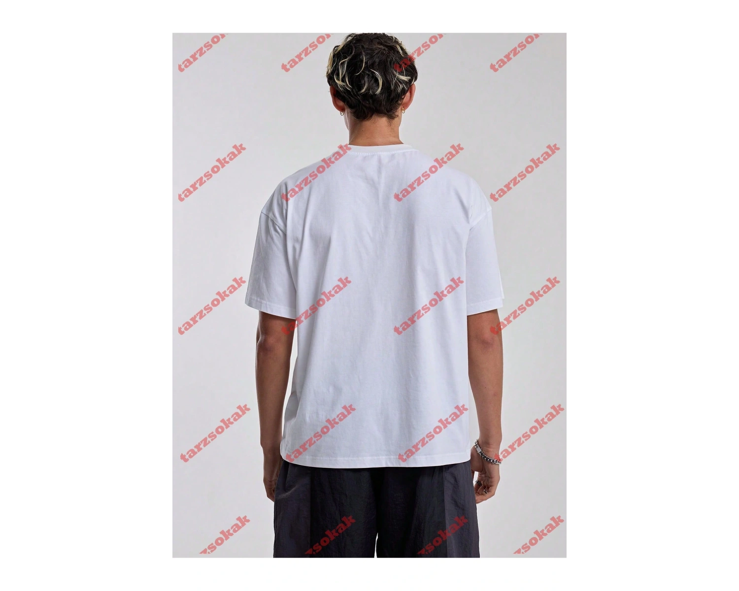 Model 3860 Erkek Yazlık Yuvarlak Yaka Kısa Kollu Günlük Tişört, Yaz