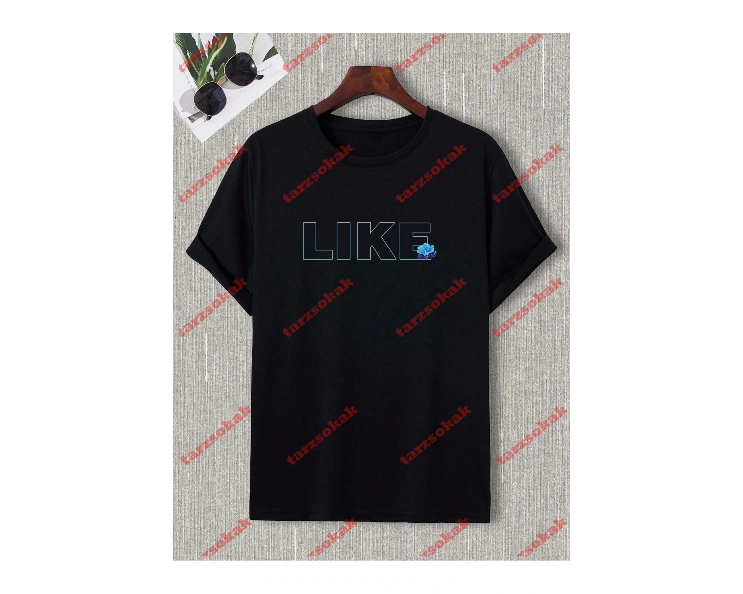 Model 3863 Erkek Yazlık Yuvarlak Yaka Kısa Kollu Günlük Tişört, Yaz