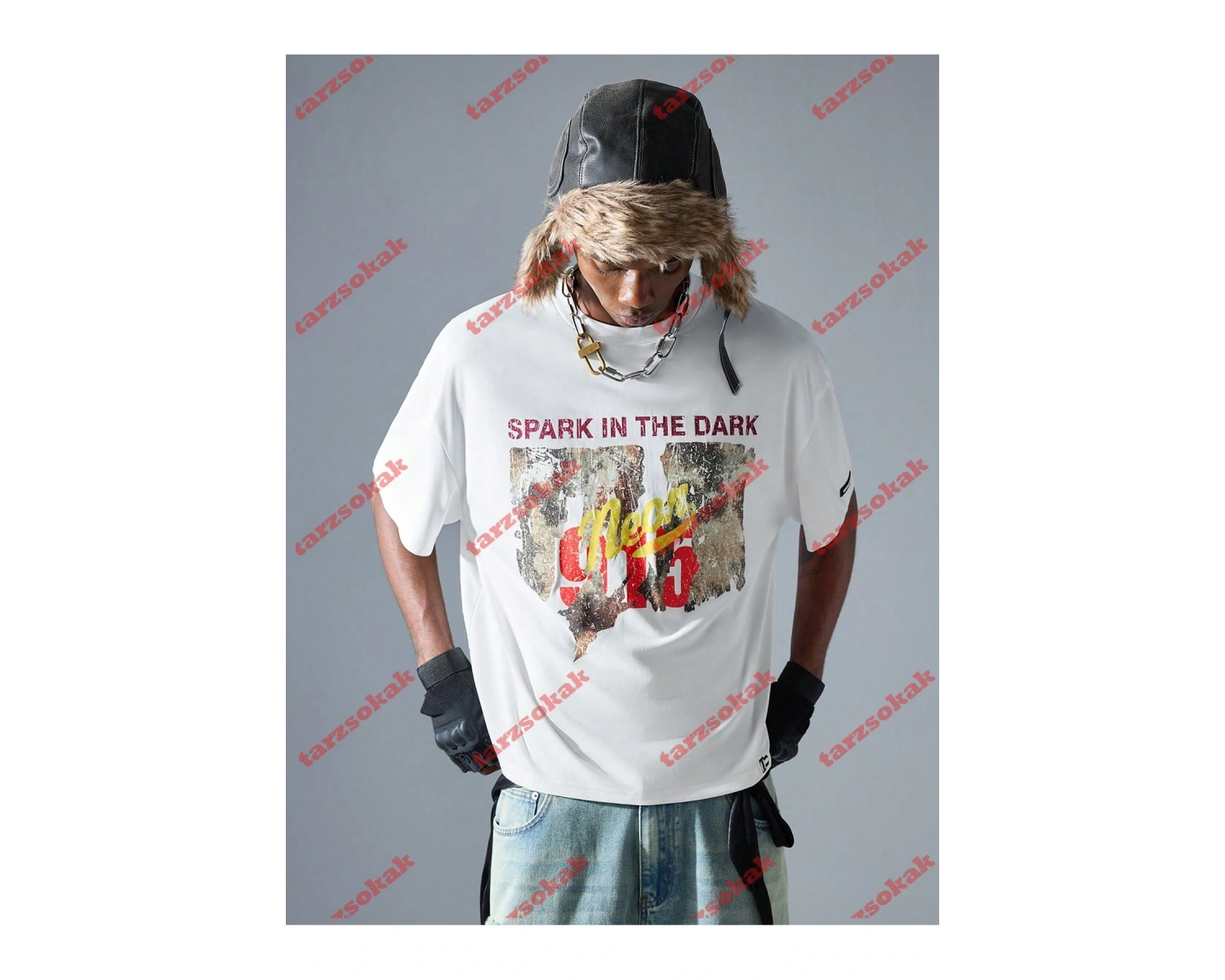 Model 3868 Erkek Yazlık Yuvarlak Yaka Kısa Kollu Günlük Tişört, Yaz