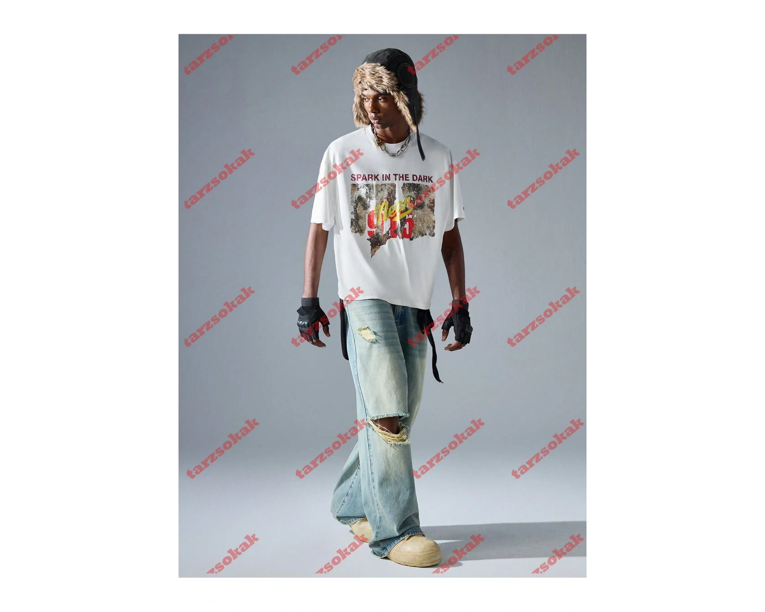 Model 3868 Erkek Yazlık Yuvarlak Yaka Kısa Kollu Günlük Tişört, Yaz