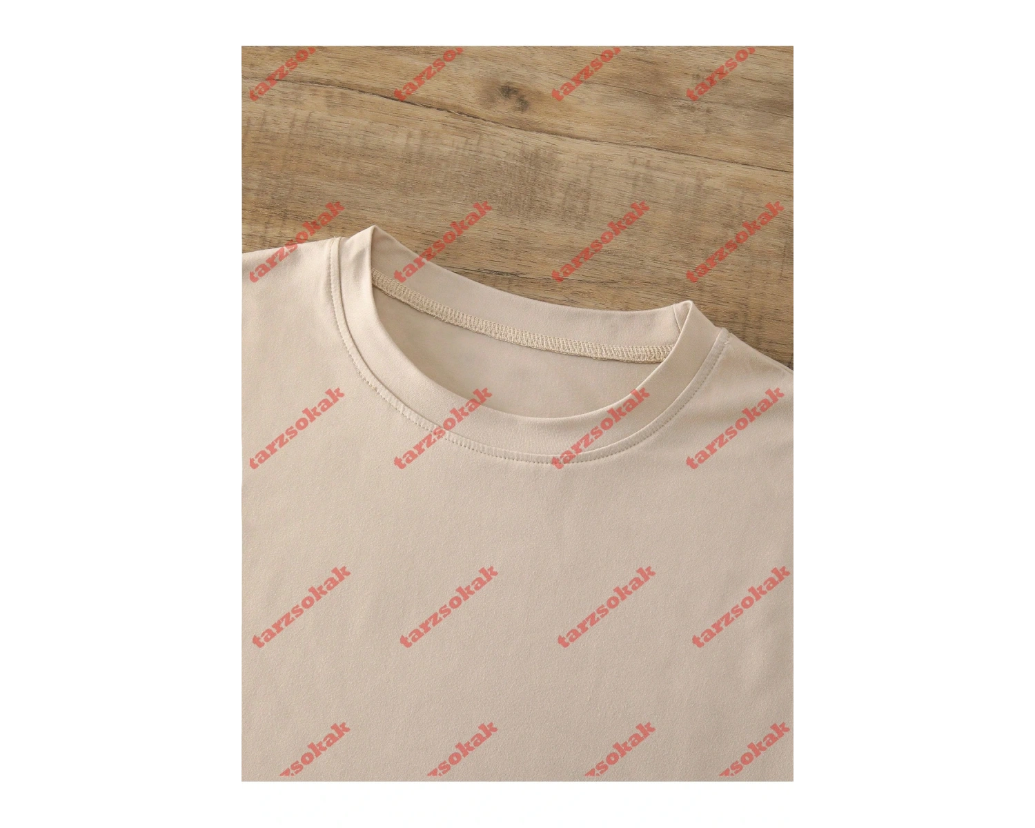 Model 3872 Erkek Yazlık Yuvarlak Yaka Kısa Kollu Günlük Tişört, Yaz