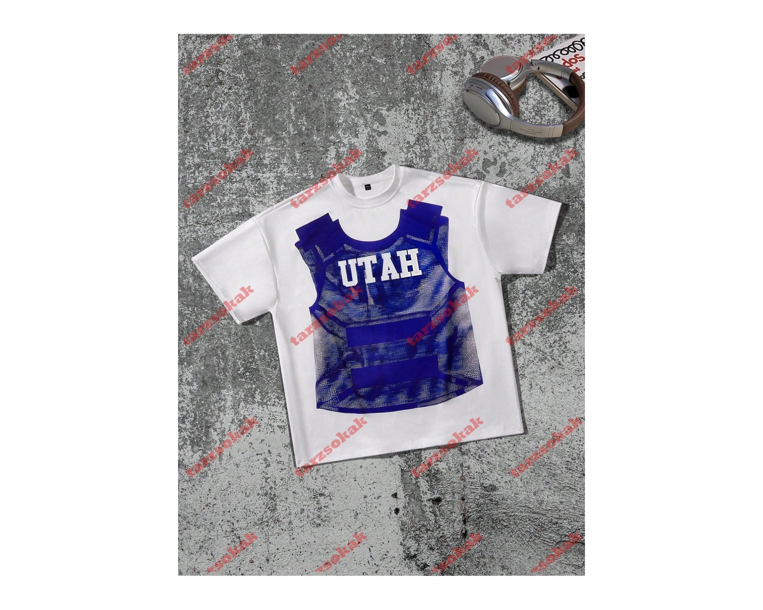 Model 3877 Erkek Yazlık Yuvarlak Yaka Kısa Kollu Günlük Tişört, Yaz