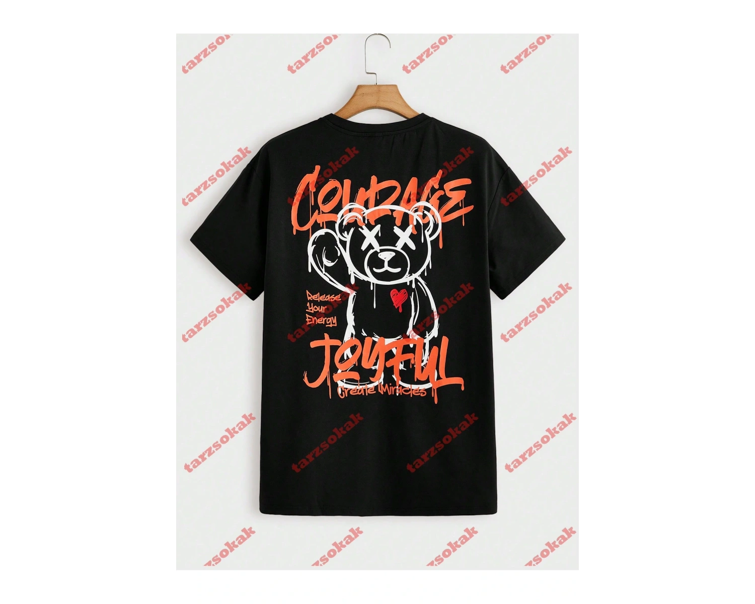 Model 3884 Erkek Yazlık Yuvarlak Yaka Kısa Kollu Günlük Tişört, Yaz