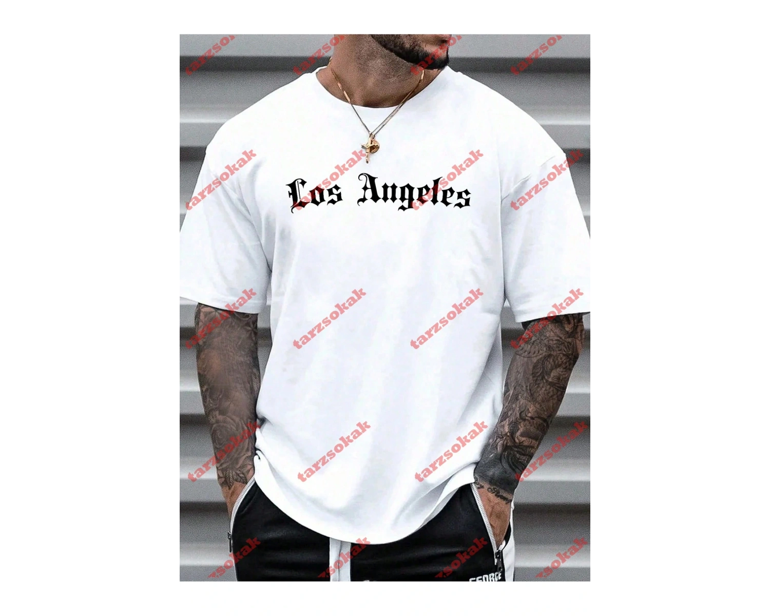 Model 3885 Erkek Yazlık Yuvarlak Yaka Kısa Kollu Günlük Tişört, Yaz