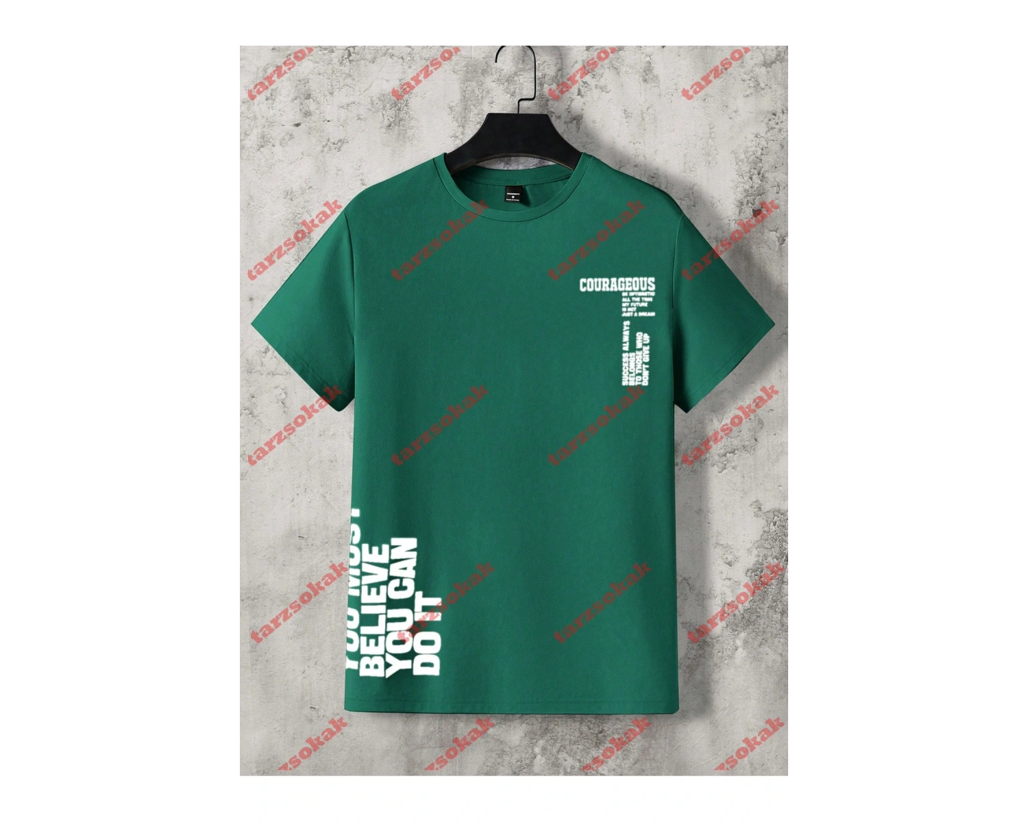 Model 3888 Erkek Yazlık Yuvarlak Yaka Kısa Kollu Günlük Tişört, Yaz