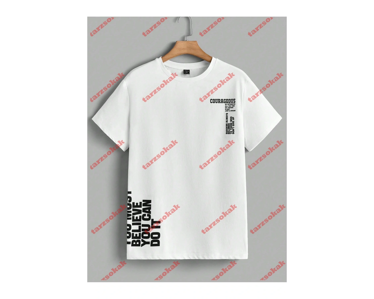 Model 3888 Erkek Yazlık Yuvarlak Yaka Kısa Kollu Günlük Tişört, Yaz