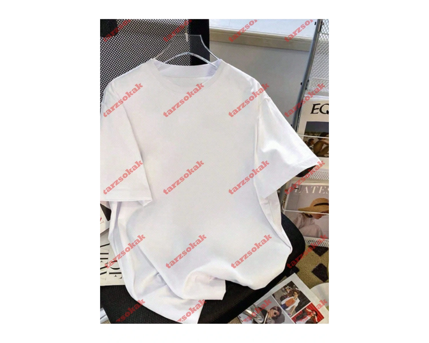 Model 3899 Erkek Yazlık Yuvarlak Yaka Kısa Kollu Günlük Tişört, Yaz