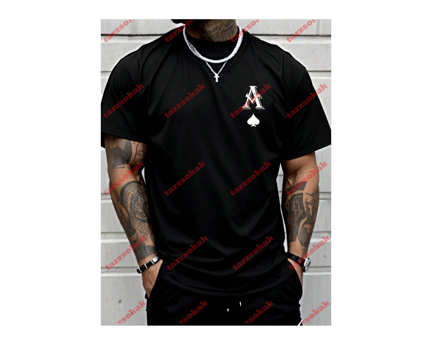 Model 3903 Erkek Yazlık Yuvarlak Yaka Kısa Kollu Günlük Tişört, Yaz