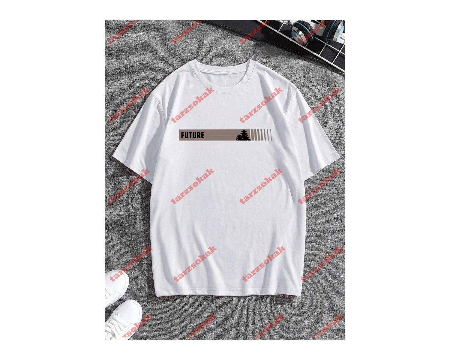 Model 3904 Erkek Yazlık Yuvarlak Yaka Kısa Kollu Günlük Tişört, Yaz