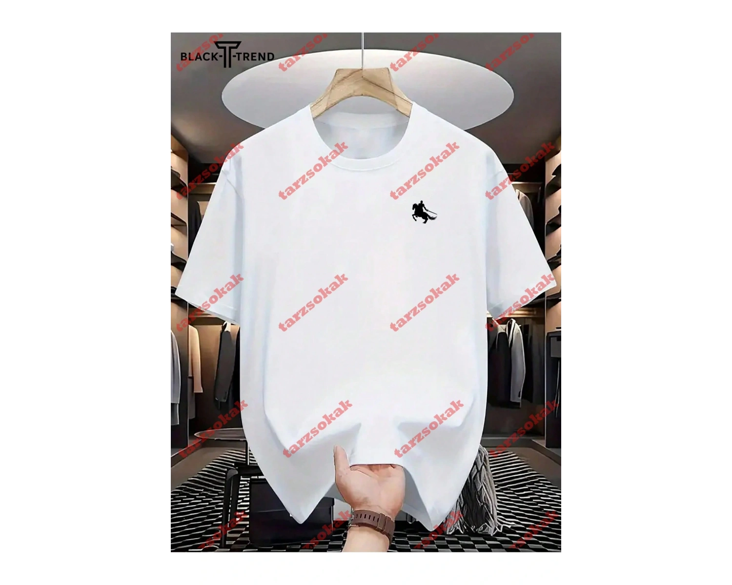 Model 3905 Erkek Yazlık Yuvarlak Yaka Kısa Kollu Günlük Tişört, Yaz