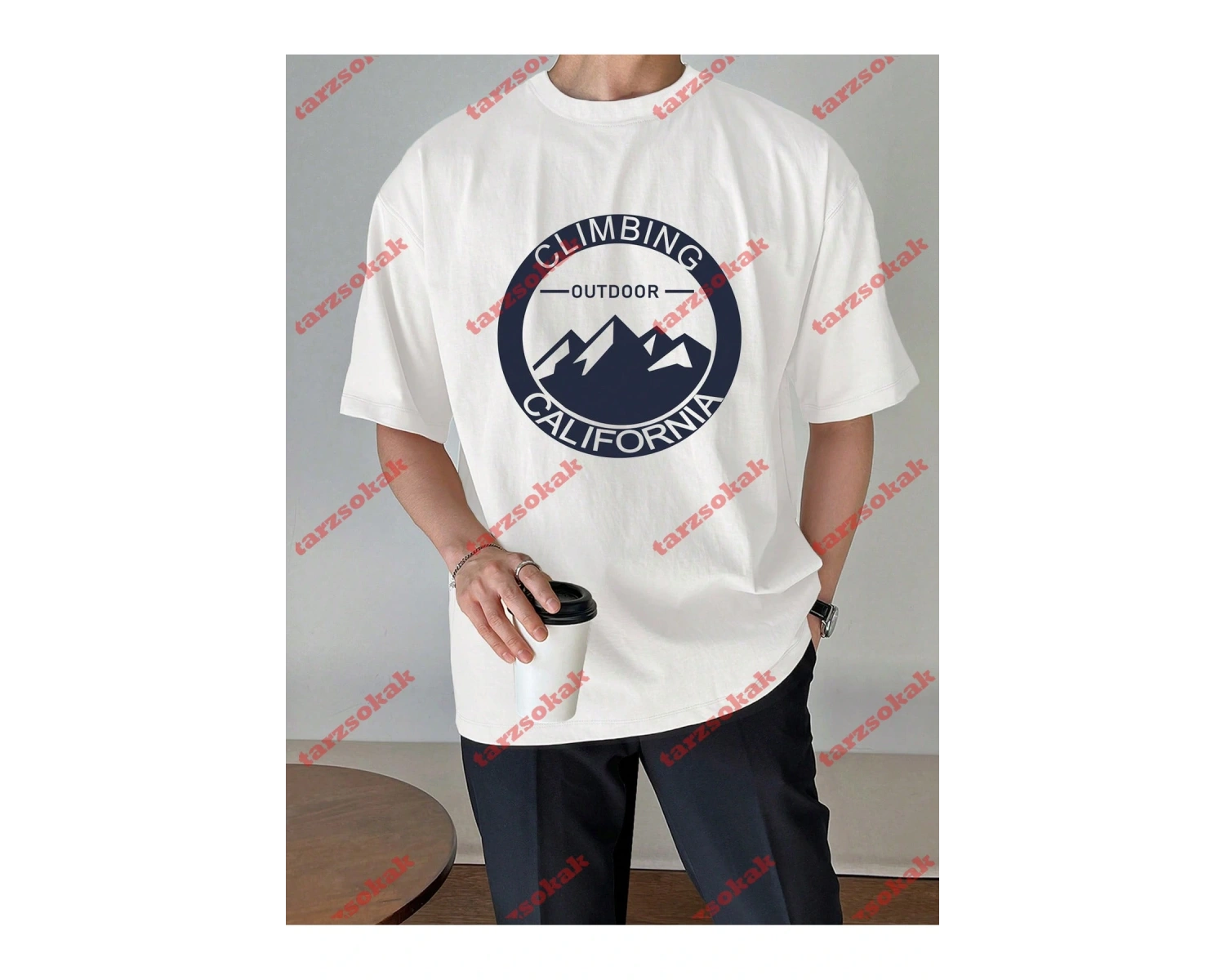 Model 3909 Erkek Yazlık Yuvarlak Yaka Kısa Kollu Günlük Tişört, Yaz