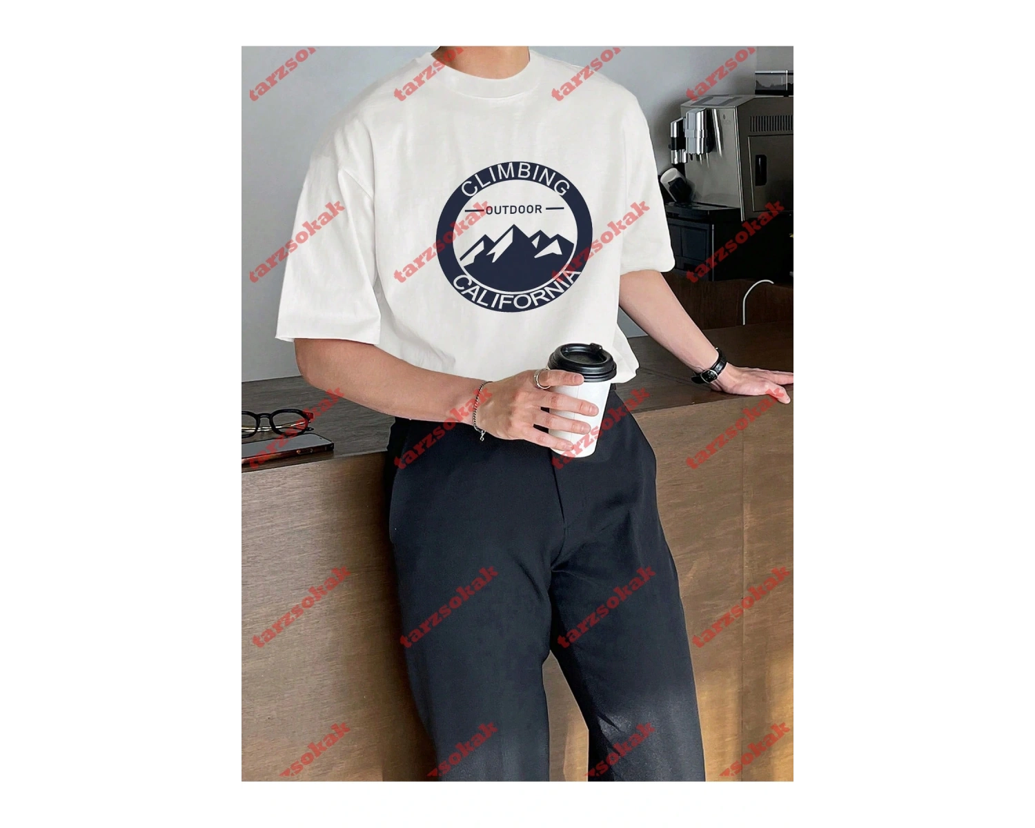 Model 3909 Erkek Yazlık Yuvarlak Yaka Kısa Kollu Günlük Tişört, Yaz