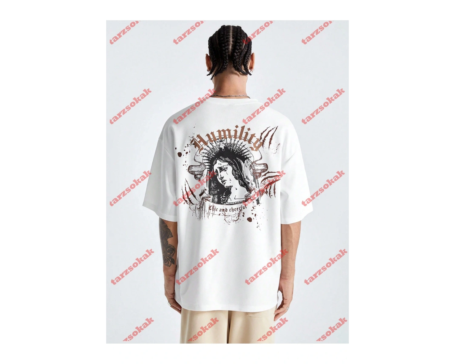 Model 3930 Erkek Yazlık Yuvarlak Yaka Kısa Kollu Günlük Tişört, Yaz