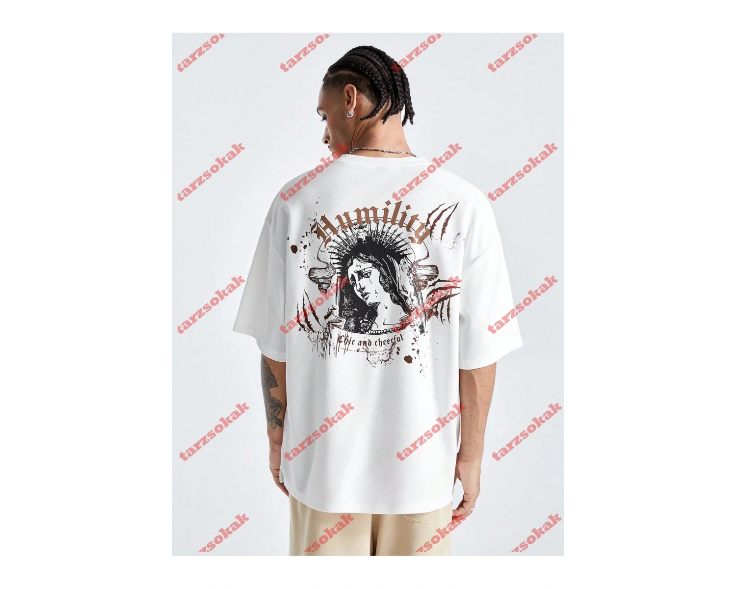 Model 3930 Erkek Yazlık Yuvarlak Yaka Kısa Kollu Günlük Tişört, Yaz