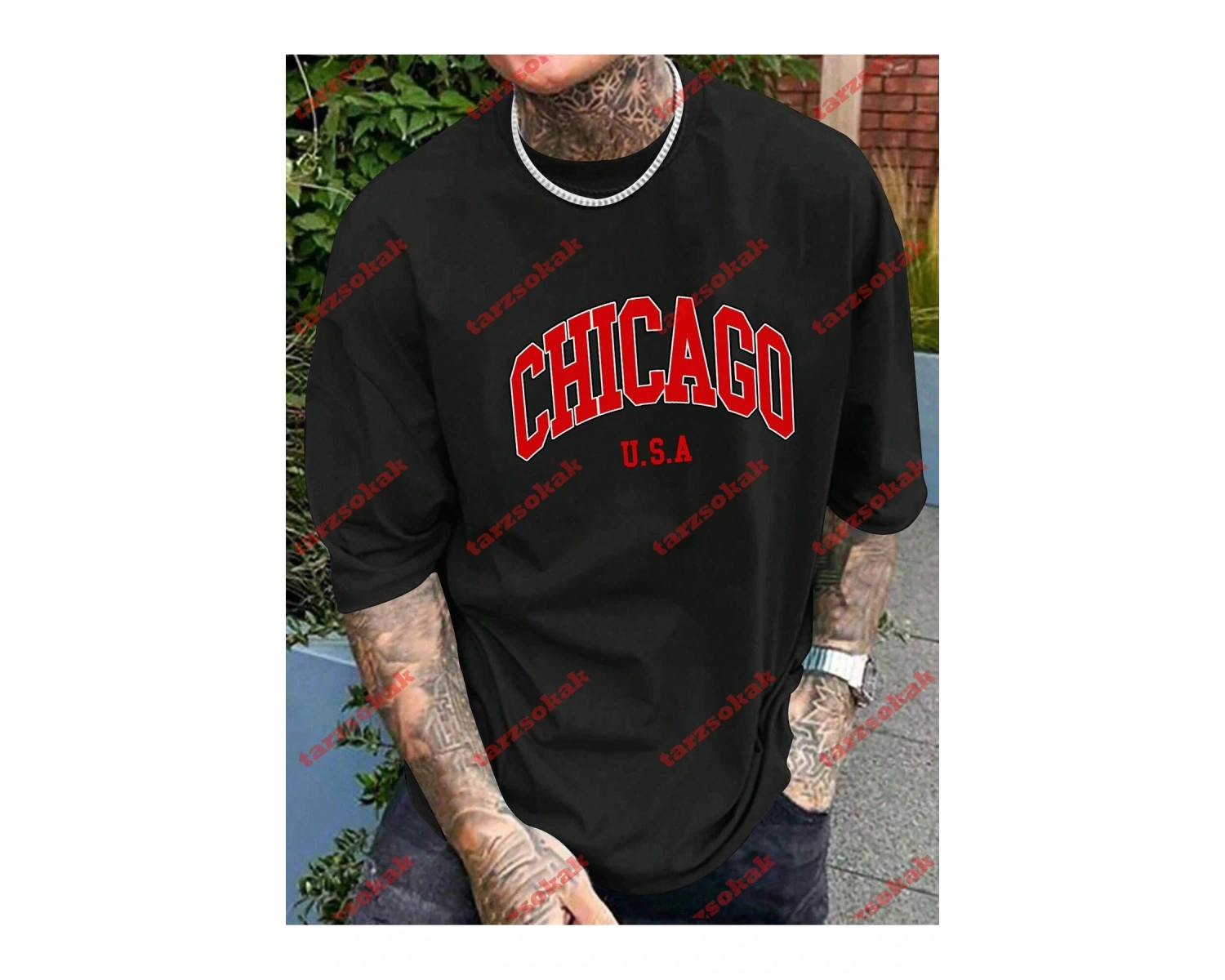 Model 3932 Erkek Yazlık Yuvarlak Yaka Kısa Kollu Günlük Tişört, Yaz