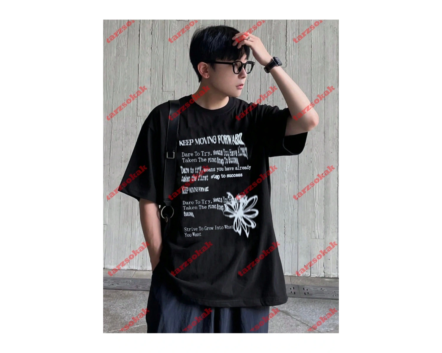 Model 3943 Erkek Yazlık Yuvarlak Yaka Kısa Kollu Günlük Tişört, Yaz