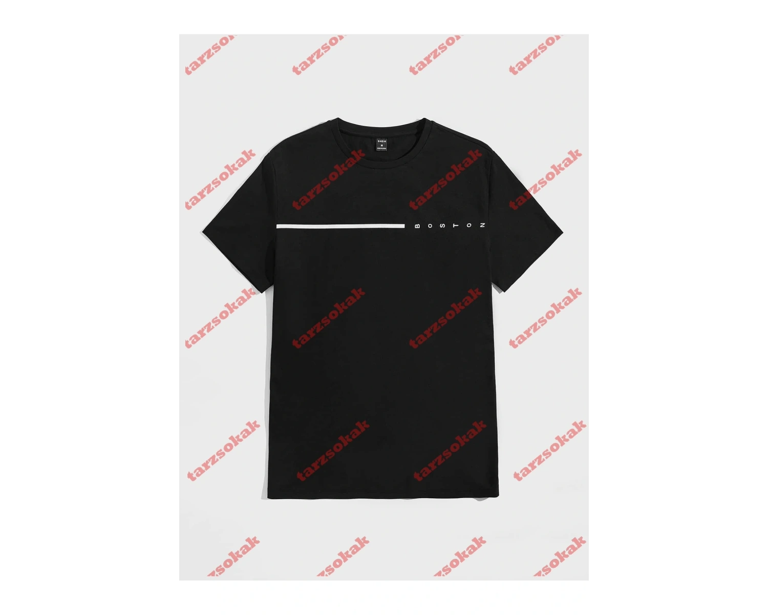 Model 3945 Erkek Yazlık Yuvarlak Yaka Kısa Kollu Günlük Tişört, Yaz