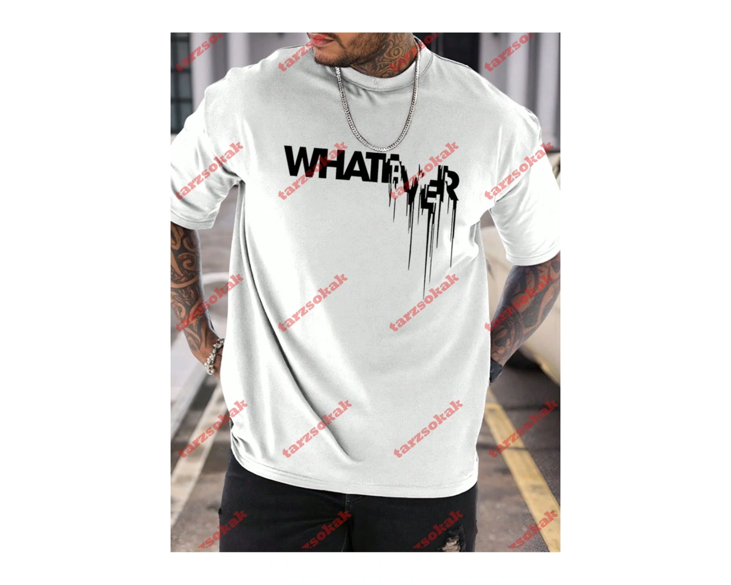 Model 3947 Erkek Yazlık Yuvarlak Yaka Kısa Kollu Günlük Tişört, Yaz