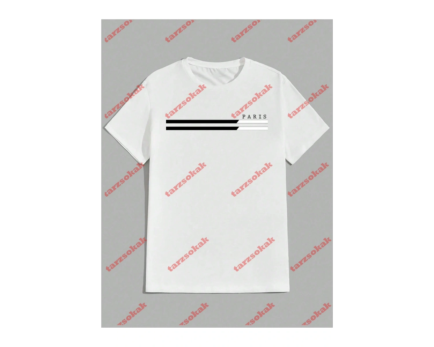 Model 3948 Erkek Yazlık Yuvarlak Yaka Kısa Kollu Günlük Tişört, Yaz