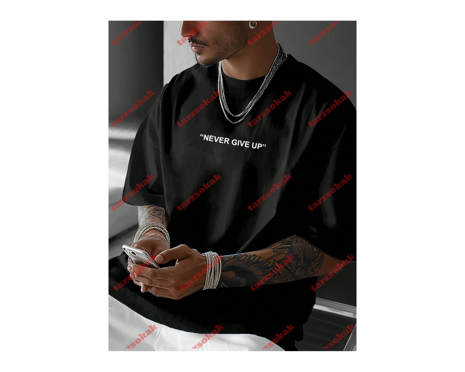 Model 3950 Erkek Yazlık Yuvarlak Yaka Kısa Kollu Günlük Tişört, Yaz